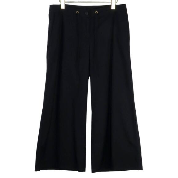 Eileen Fisher Black High Rise Wide Leg Pants Trousers Size Small - Picture 2 of 6